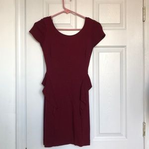 Zara Trafaluc Collection Dress (Burgundy)